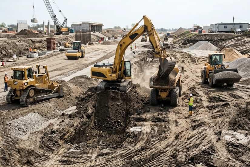 Heavy Equipment In Construction